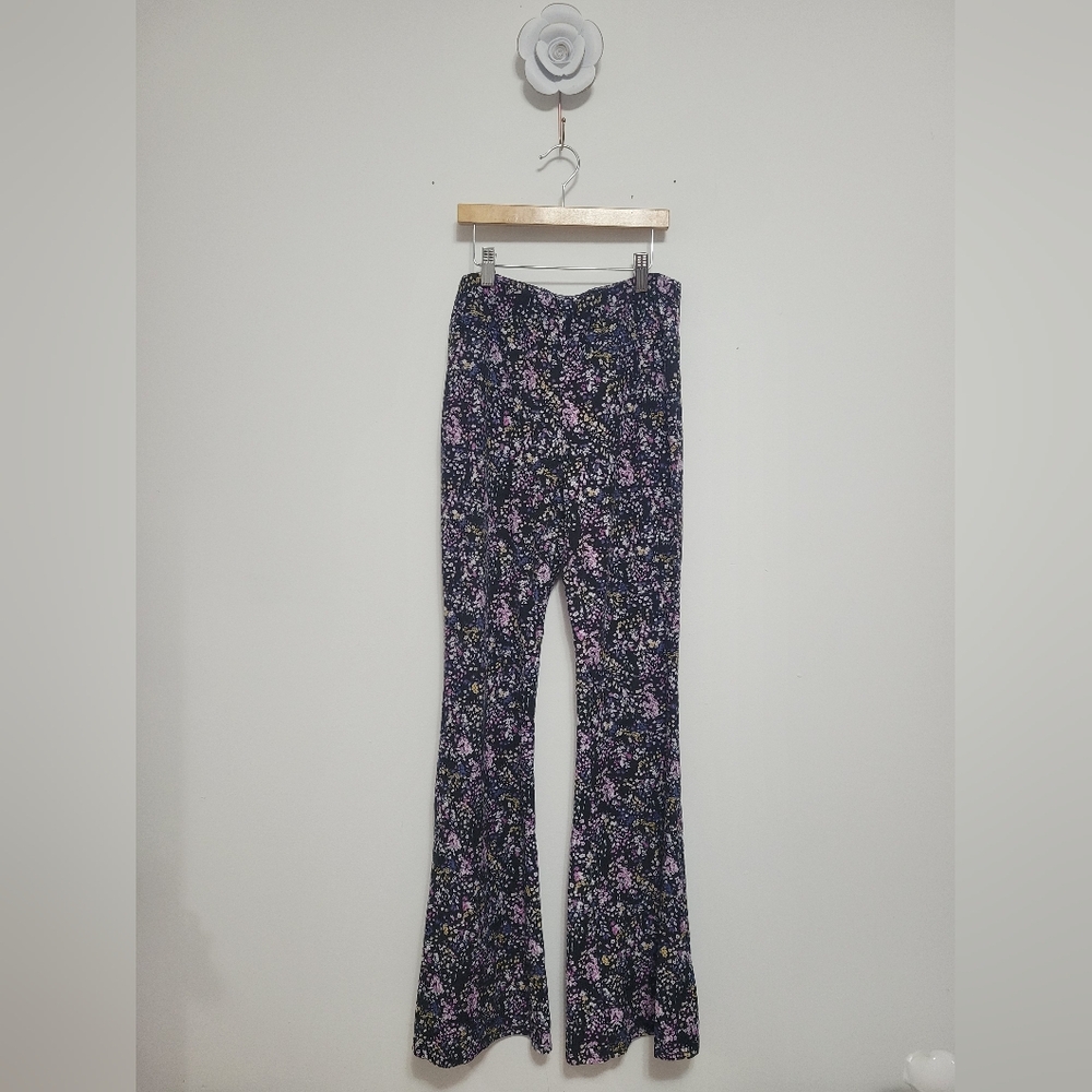 Multicolor Floral Bell Bottom Leggings